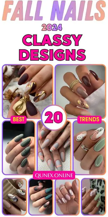 20 Classy Fall Nail Ideas for 2024: Elegant Designs for Every Style