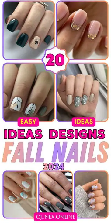 20 Stunning Fall Nail Ideas for 2024: Simple, Short, Acrylic, Almond, and Cute Autumn Designs