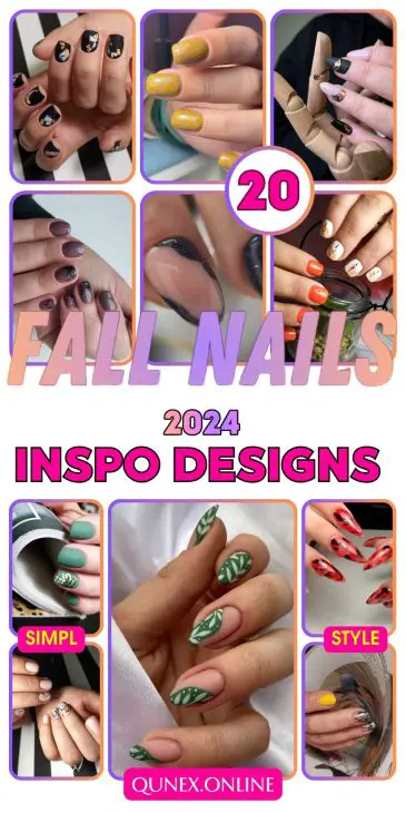 20 Stunning Fall Nail Inspo Ideas for 2024: Almond, Short, Acrylic, Coffin, and Square Designs