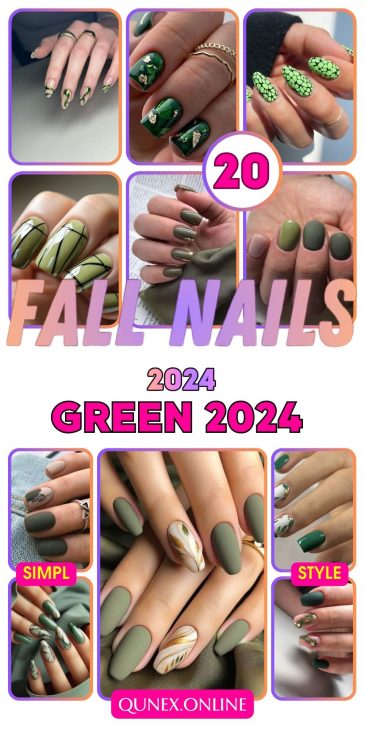 Fall Green Nails 2024: Trendy Designs to Elevate Your Autumn Look