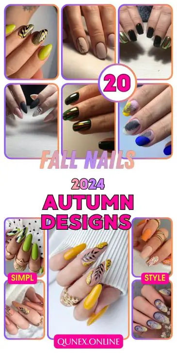 20 Autumn Nail Ideas 2024: Fall Nail Designs, Easy Fall Nail Ideas for Short Nails