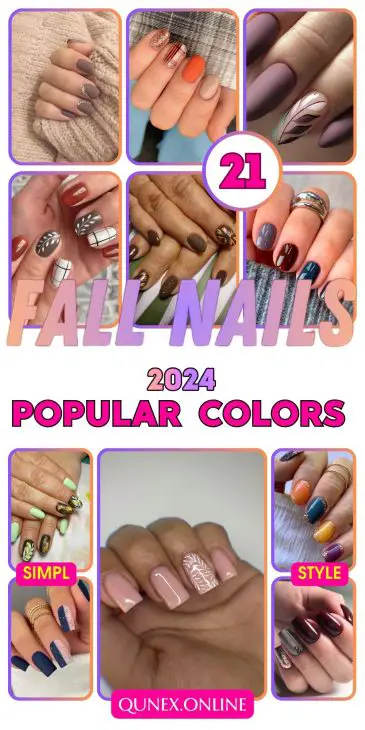 21 Popular Fall Nail Colors 2024: Most Popular Fall, Dip Nail Colors for the Season