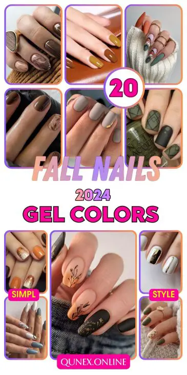 20 Stunning Gel Fall Nail Colors for 2024: Gelish, OPI, DND, and Simple DIY Ideas