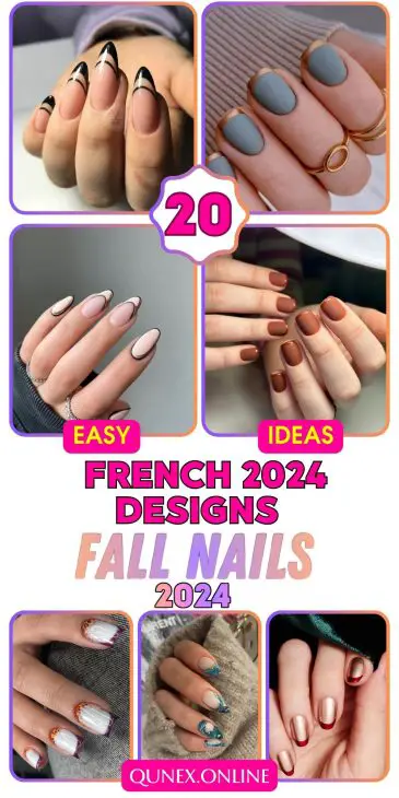 Fall French Nails 2024: Captivating Designs and 20 Ideas