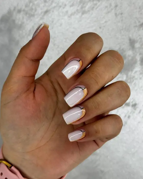 20 Chic White Fall Nail Designs to Elevate Your 2024 Autumn Style