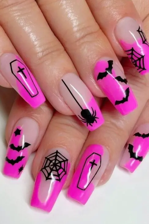 21 Cute Halloween Nails Ideas: From Short and Simple to Spooky Acrylic Designs