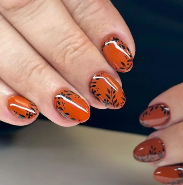 20 Stunning Fall Burnt Orange Nail Designs for 2024: Embrace Autumn with Style