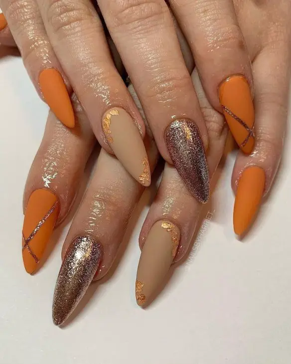 20 Stunning Fall Burnt Orange Nail Designs for 2024: Embrace Autumn with Style