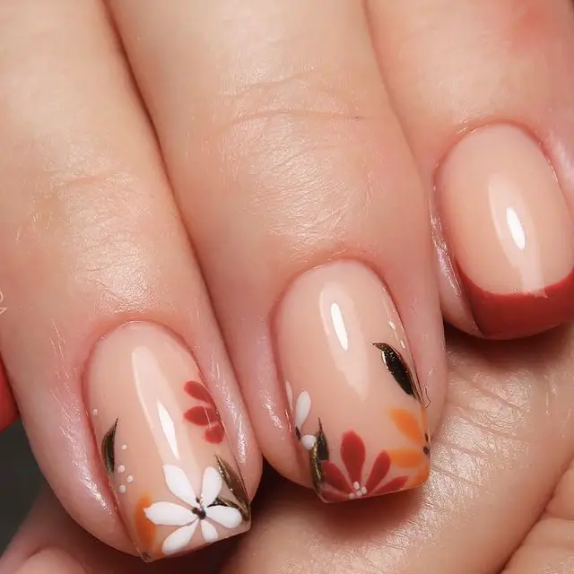 20 Ideas Captivating Fall Flower Nail Designs for 2024: Your Ultimate Guide