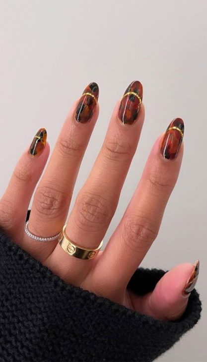 21 Trendy Fall Brown Nails Design Ideas to Try in 2024