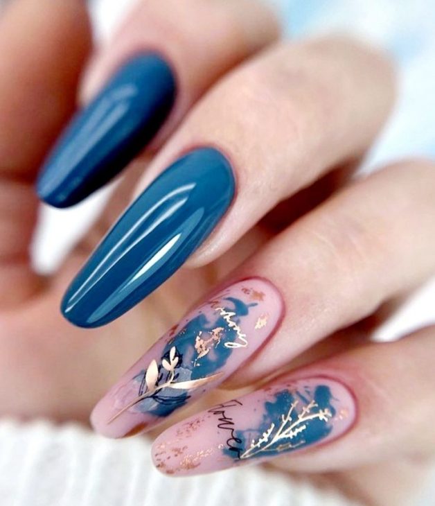 20 Fall Blue Nails Ideas 2024: Trendy Designs, Acrylic Inspiration, and Cute Nail Art Looks