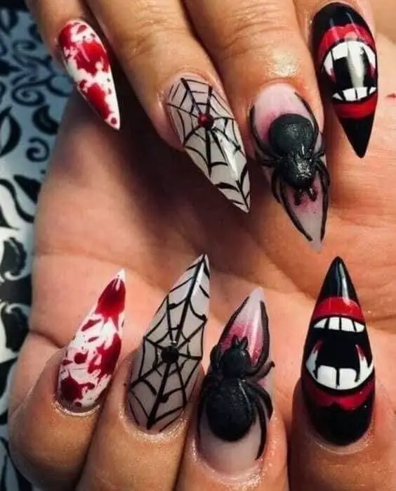 21 Cute Halloween Nails Ideas: From Short and Simple to Spooky Acrylic Designs