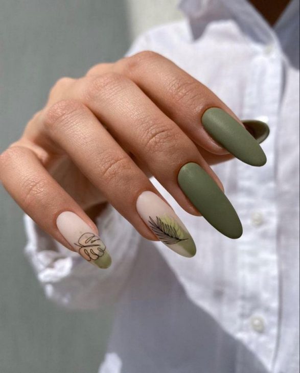 Olive Green Fall Nails 2024: A Sophisticated Seasonal Statement