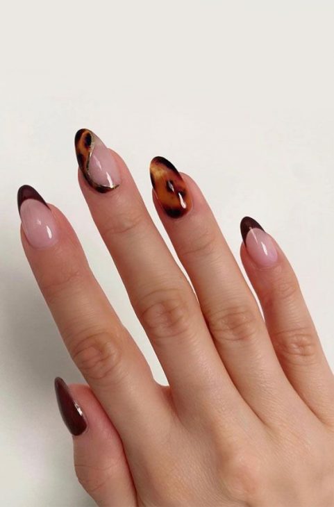 21 Trendy Fall Brown Nails Design Ideas to Try in 2024