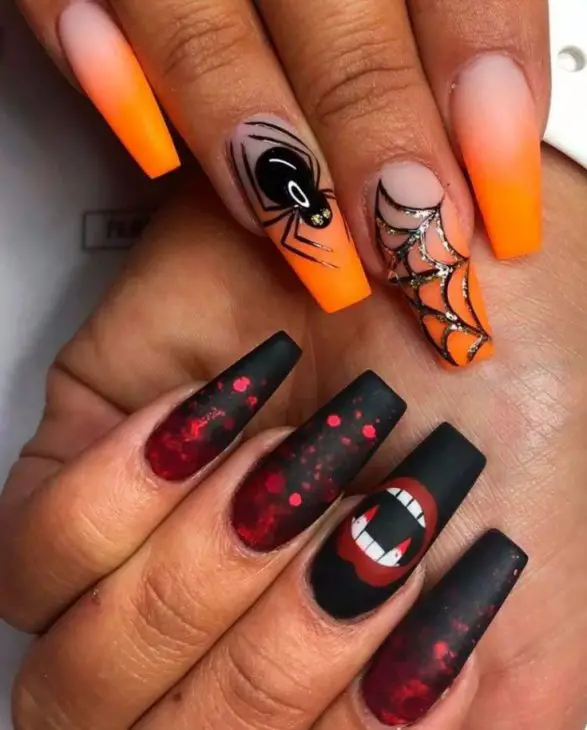 21 Cute Halloween Nails Ideas: From Short and Simple to Spooky Acrylic Designs