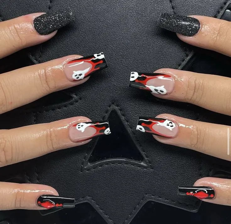 20 Ghostface Nail Ideas for Halloween: Cute, Simple, and Spooky Designs to Try