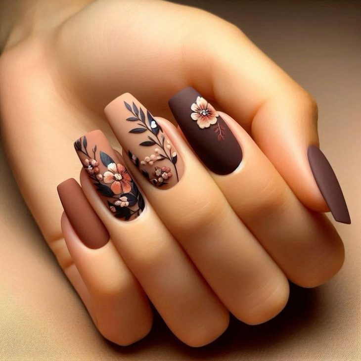 20 Stunning Fall Flowers Nail Art Ideas for a Chic and Trendy Look