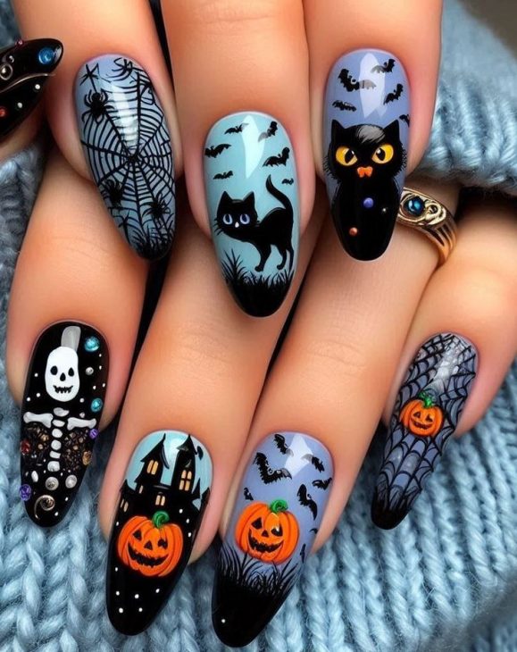 20 Almond Halloween Nail Designs: Spooky, Cute, and Everything in Between