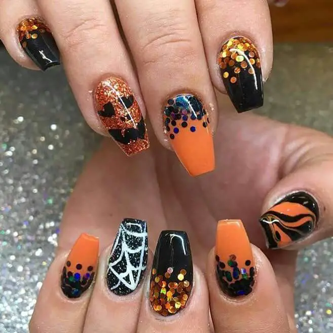 20 Creative Square Halloween Nail Designs: From Cute to Spooky Styles