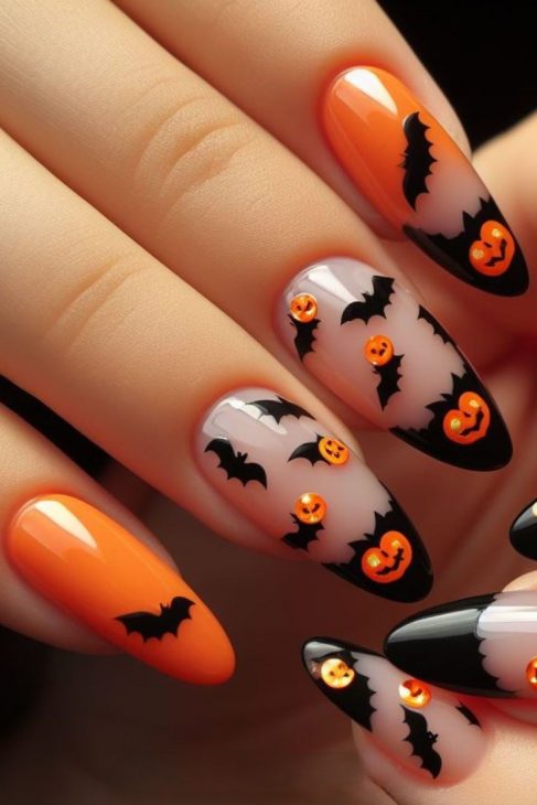 21 Cute Halloween Nails Ideas: From Short and Simple to Spooky Acrylic Designs