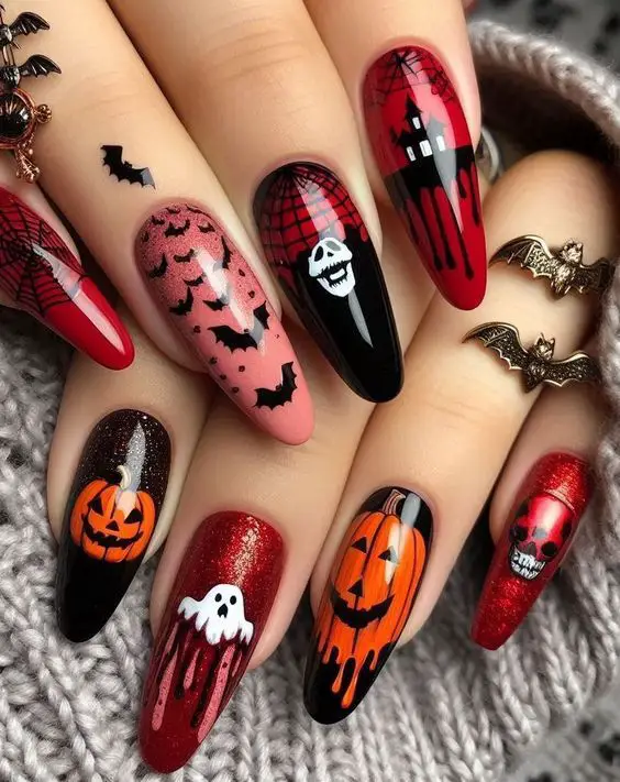 20 Almond Halloween Nail Designs: Spooky, Cute, and Everything in Between