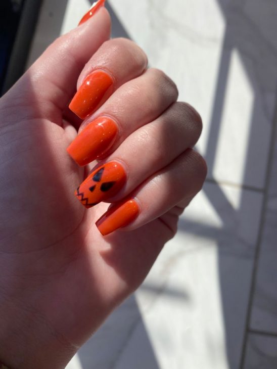 20 Creative Square Halloween Nail Designs: From Cute to Spooky Styles