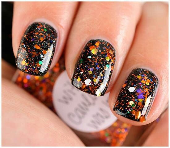 20 Stunning Fall Nails Glitter Ideas to Shine Bright This Autumn