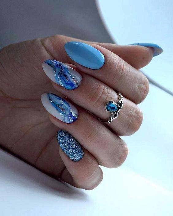 20 Fall Blue Nails Ideas 2024: Trendy Designs, Acrylic Inspiration, and Cute Nail Art Looks