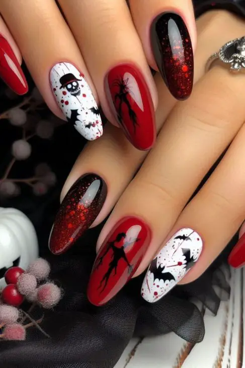 21 Cute Halloween Nails Ideas: From Short and Simple to Spooky Acrylic Designs