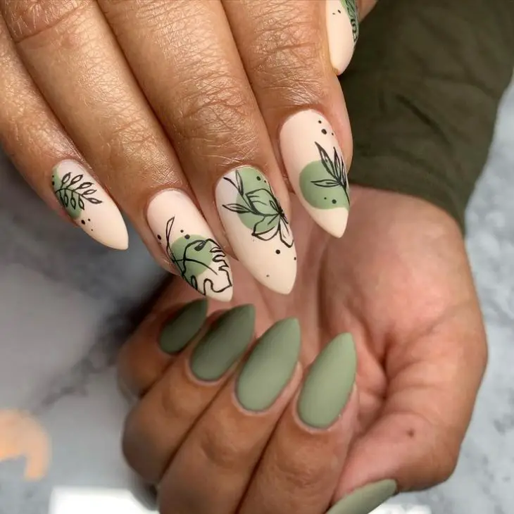 Olive Green Fall Nails 2024: A Sophisticated Seasonal Statement