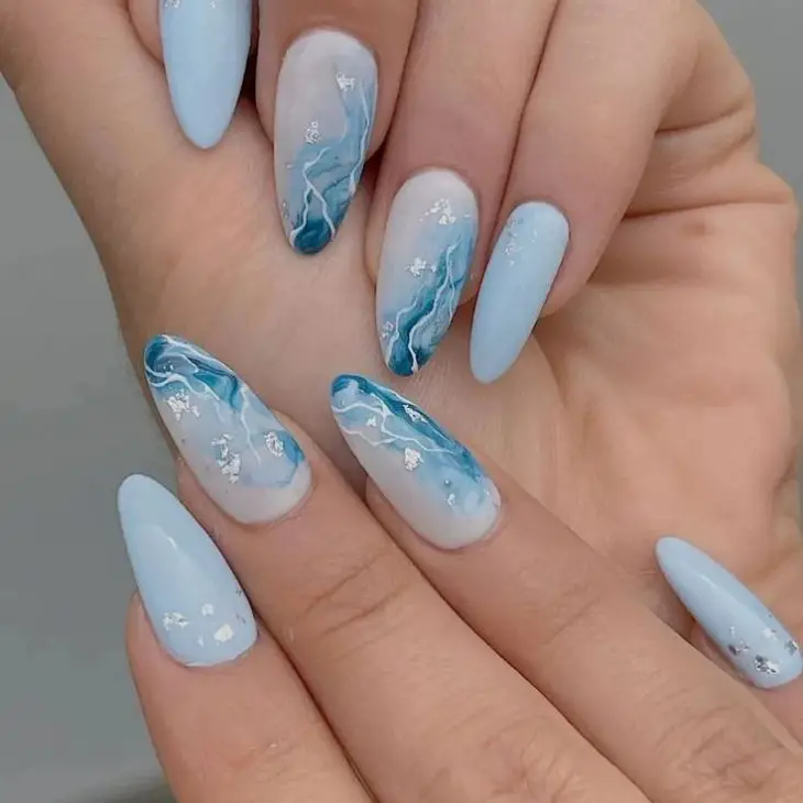 20 Fall Blue Nails Ideas 2024: Trendy Designs, Acrylic Inspiration, and Cute Nail Art Looks