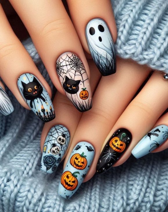 20 Almond Halloween Nail Designs: Spooky, Cute, and Everything in Between