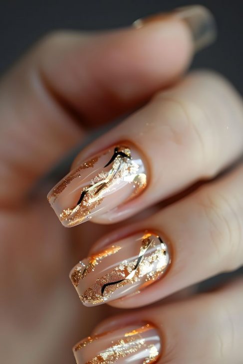 20 Fall Sparkle Nail Ideas for 2024: Glitter, Color Combos, and Acrylic Designs