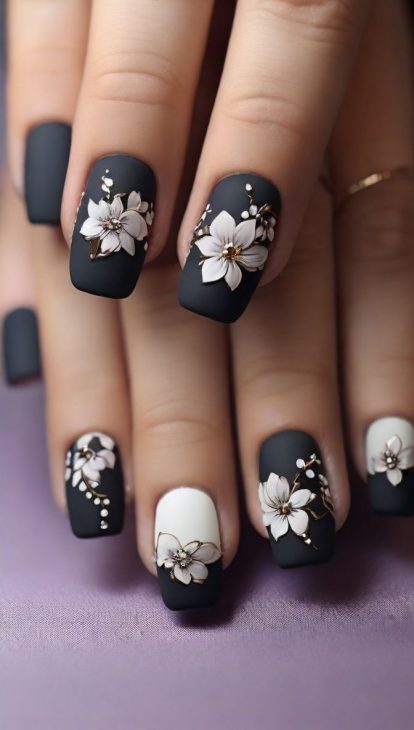 20 Stunning Fall Flowers Nail Art Ideas for a Chic and Trendy Look