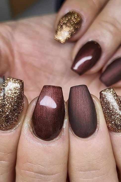 21 Trendy Fall Brown Nails Design Ideas to Try in 2024