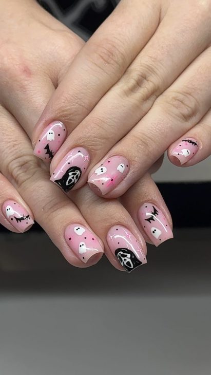 20 Ghostface Nail Ideas for Halloween: Cute, Simple, and Spooky Designs to Try