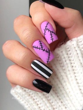 20 Creative Square Halloween Nail Designs: From Cute to Spooky Styles