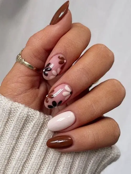 20 Ideas Captivating Fall Flower Nail Designs for 2024: Your Ultimate Guide