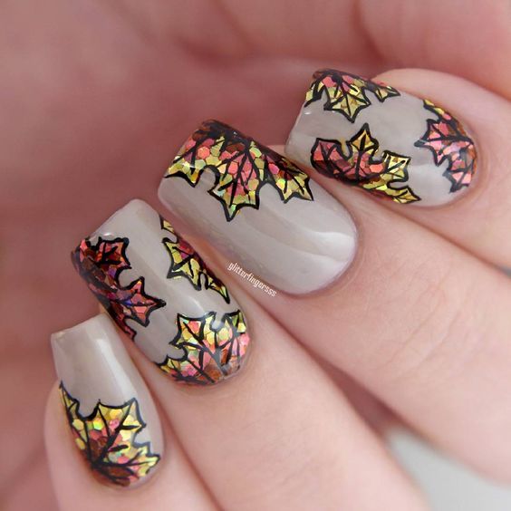 20 Creative Fall Tree Nail Art Ideas for 2024: Embrace Autumn with Stunning Designs