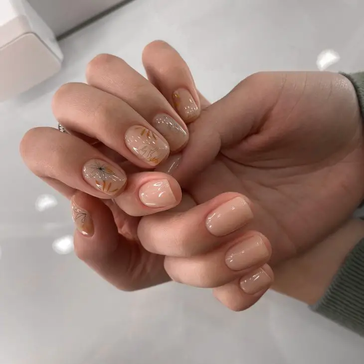 20 Stunning Nude Fall Nails Ideas for 2024: Elegant Designs for Almond, Coffin, and Short Nails