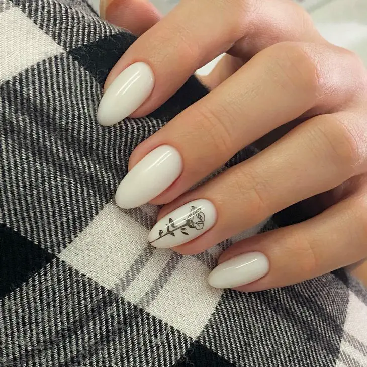 20 Chic White Fall Nail Designs to Elevate Your 2024 Autumn Style