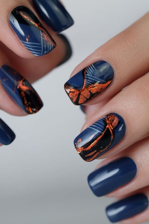 Navy Blue Fall Nail Trends 2024: Top Designs, Ideas, and Inspiration