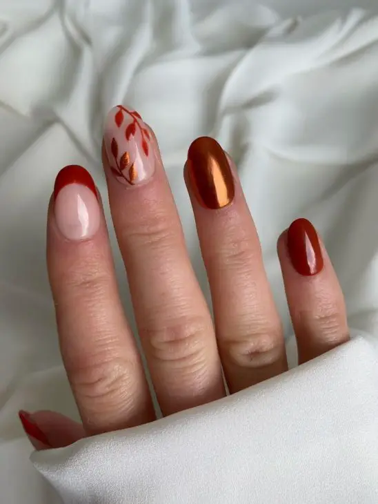 20 Stunning Fall Burnt Orange Nail Designs for 2024: Embrace Autumn with Style