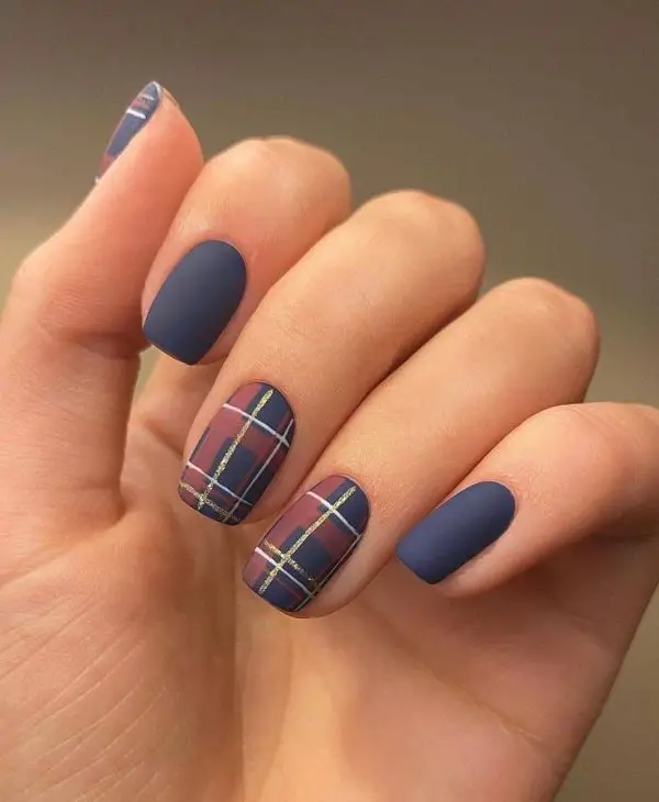 Fall Plaid Nails 2024: Trendy Manicure Ideas