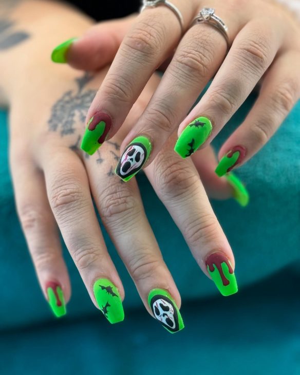 20 Ghostface Nail Ideas for Halloween: Cute, Simple, and Spooky Designs to Try