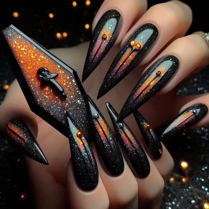 21 Cute Halloween Nails Ideas: From Short and Simple to Spooky Acrylic Designs