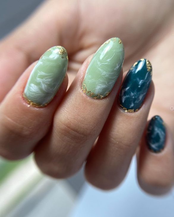 20 Stunning Fall Nails Glitter Ideas to Shine Bright This Autumn