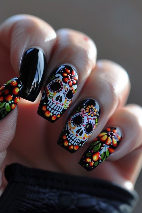 21 Cute Halloween Nails Ideas: From Short and Simple to Spooky Acrylic Designs