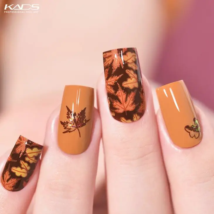 20 Creative Fall Tree Nail Art Ideas for 2024: Embrace Autumn with Stunning Designs