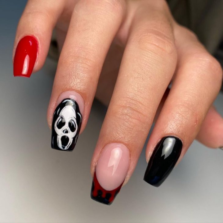 20 Ghostface Nail Ideas for Halloween: Cute, Simple, and Spooky Designs to Try